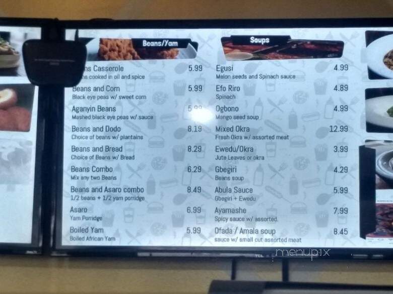 Iyanze - Chicago, IL menu_pic