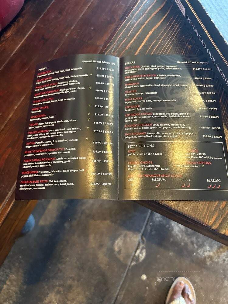 Lucifer's - Los Angeles, CA menu_pic