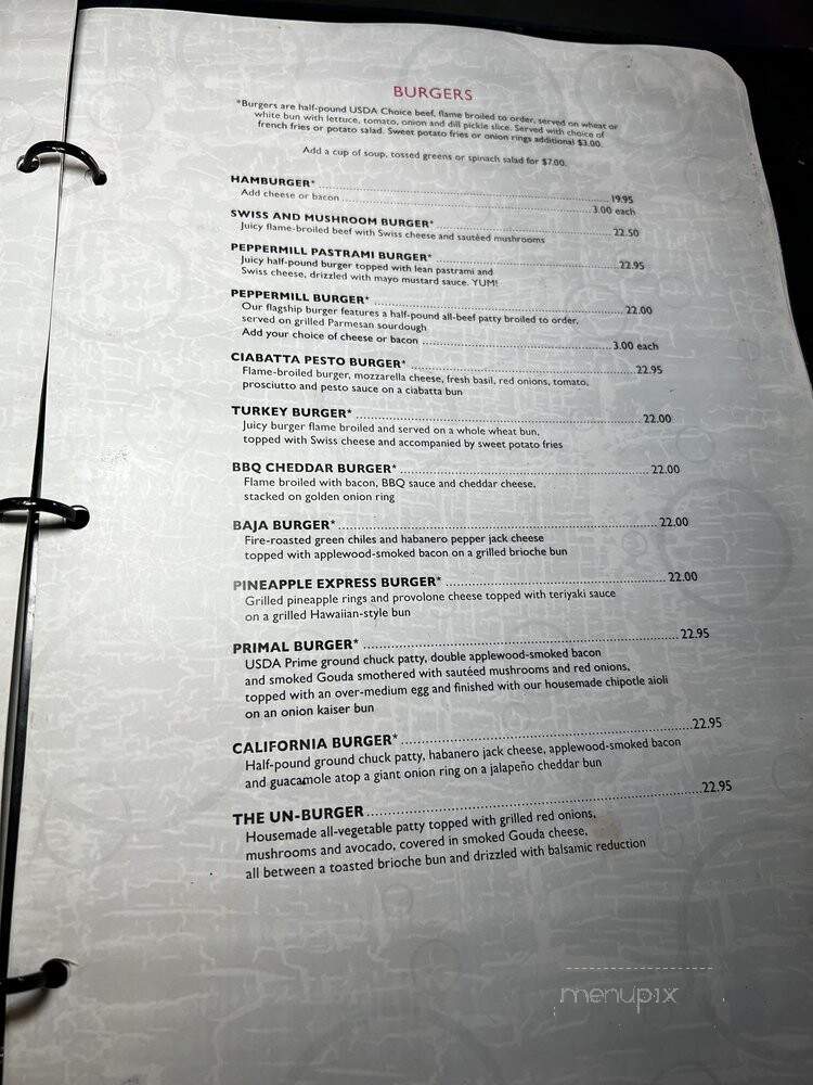 Peppermill - Las Vegas, NV menu_pic
