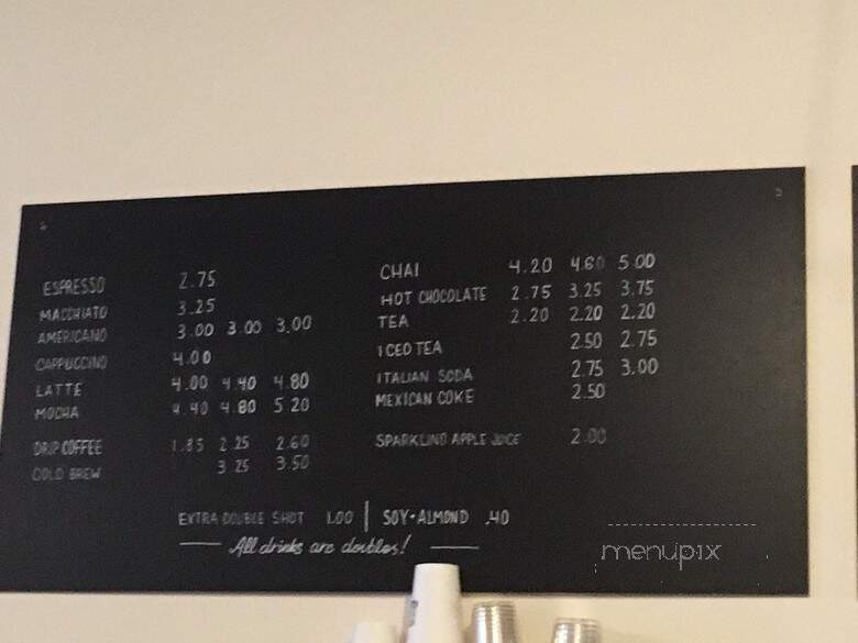 Porchlight Coffee - Seattle, WA menu_pic
