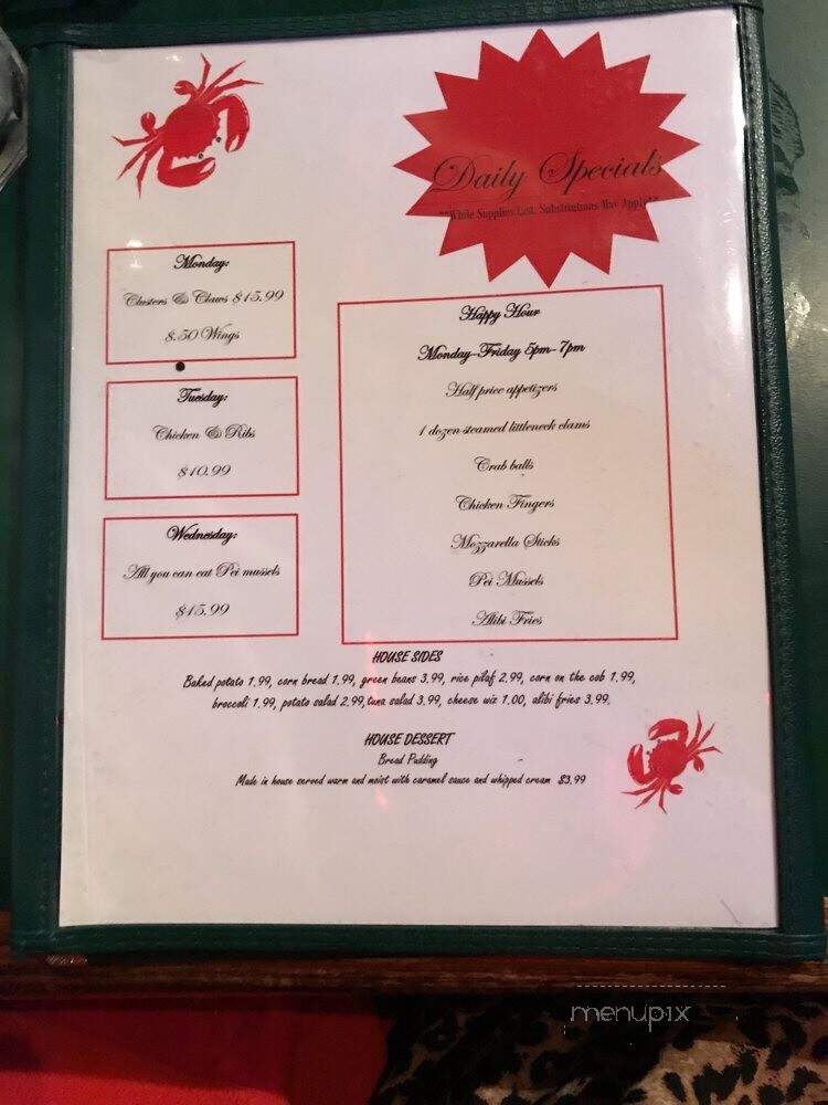 Chuck's Alibi - Philadelphia, PA menu_pic
