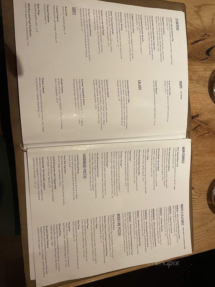 Tin Roof Bistro - Manhattan Beach, CA menu_pic