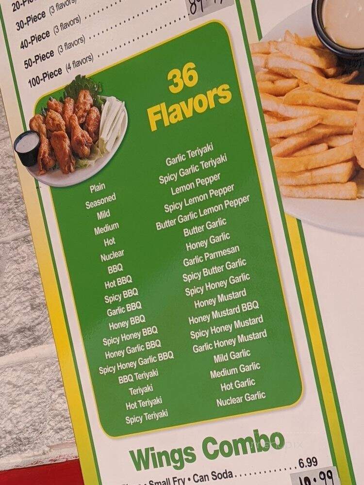 Wing King Of Fletcher - Tampa, FL menu_pic