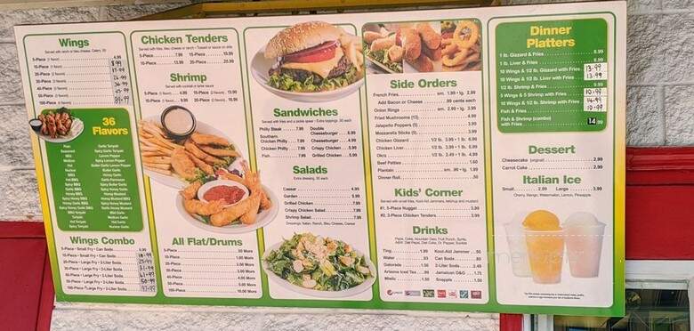 Wing King Of Fletcher - Tampa, FL menu_pic