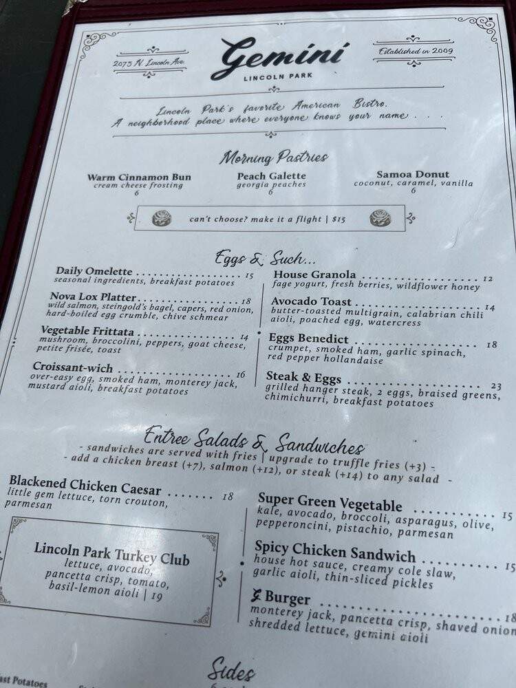 Gemini Bistro - Chicago, IL