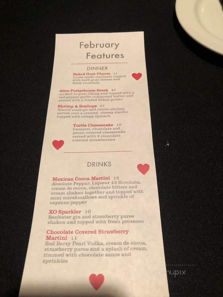 Baxters American Grill - Bloomington, IL menu_pic