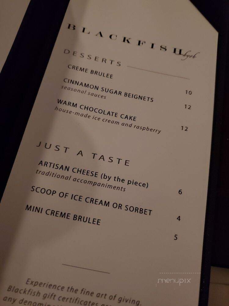 Blackfish - Conshohocken - Conshohocken, PA menu_pic