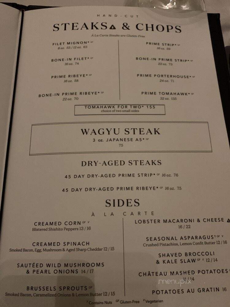 Del Frisco's Double Eagle Steakhouse - Philadelphia, PA menu_pic