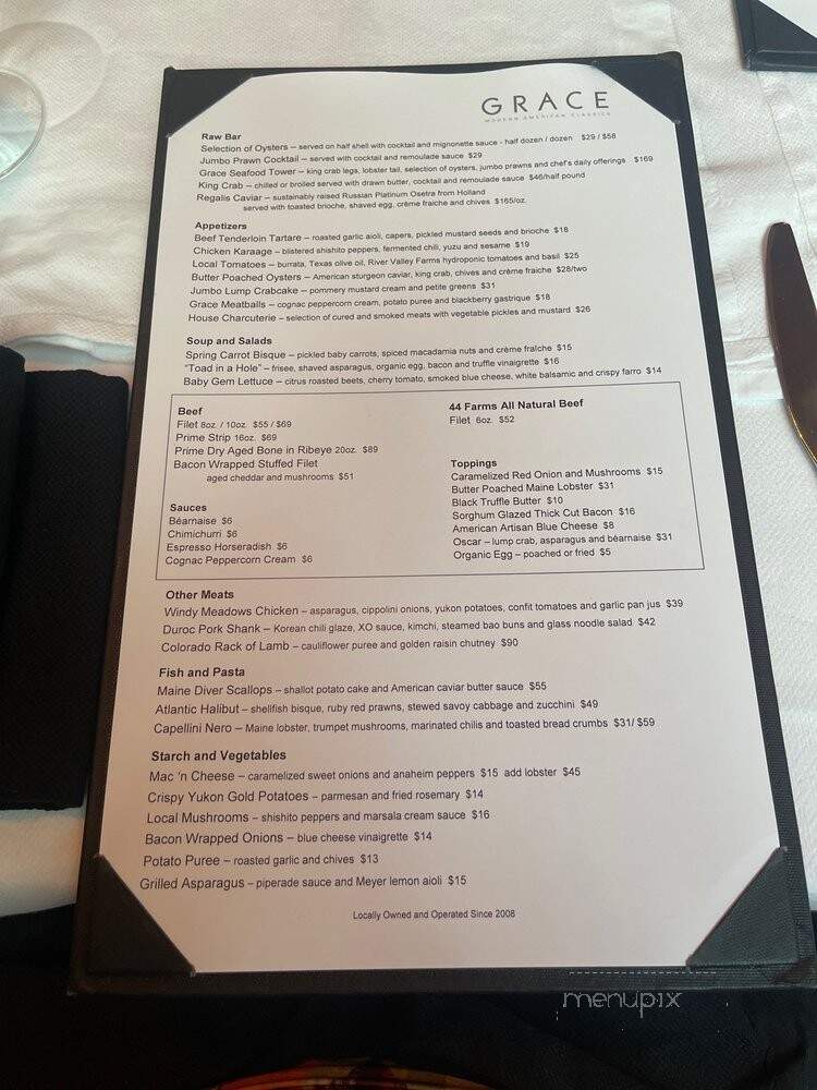 Grace - Ft. Worth - Fort Worth, TX menu_pic