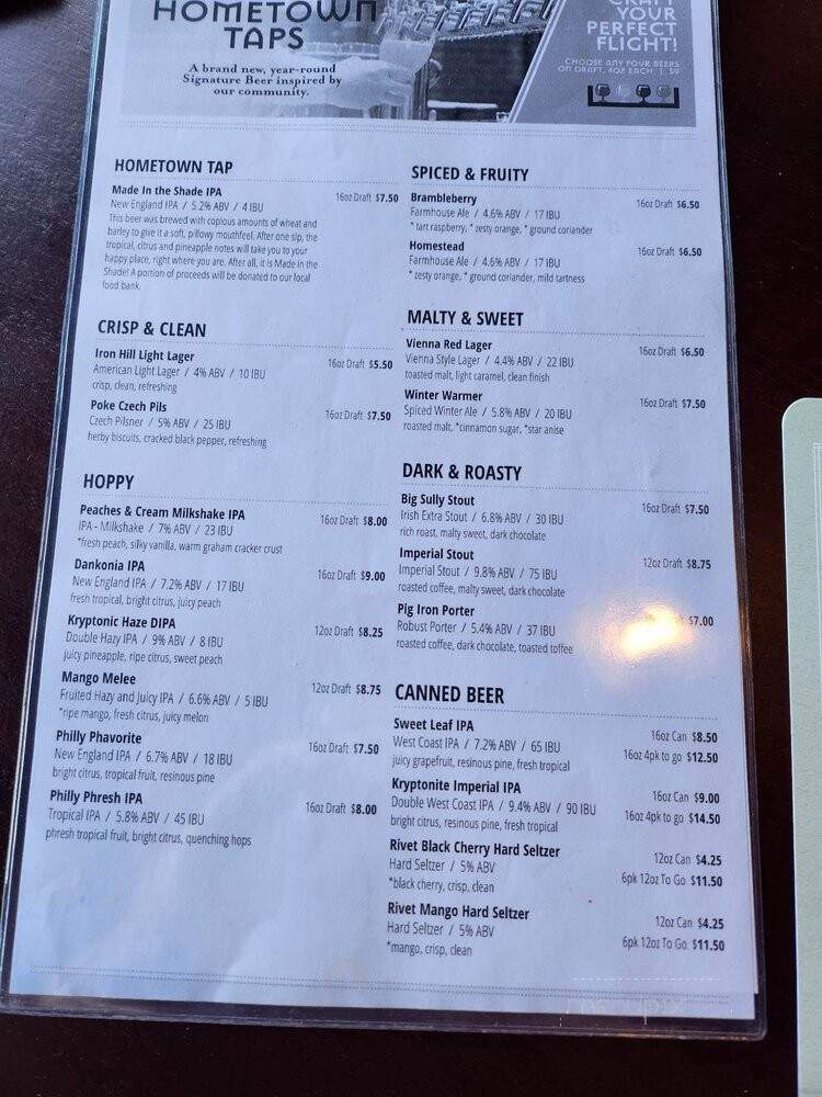 Iron Hill Brewery - Maple Shade - Maple Shade, NJ menu_pic