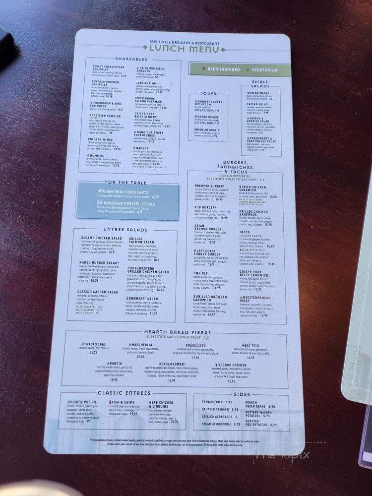 Iron Hill Brewery - Maple Shade - Maple Shade, NJ menu_pic