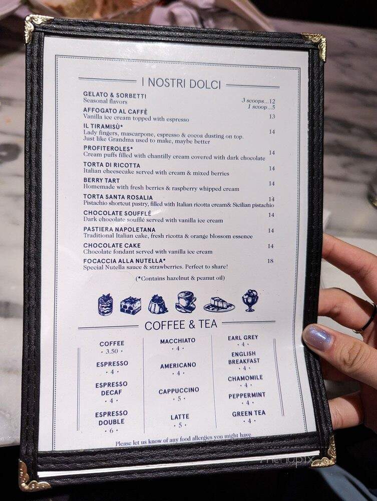 Serafina at The Time Hotel - New York, NY menu_pic