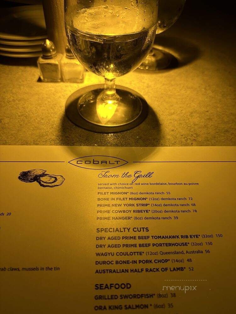 Cobalt Restaurant and Lounge - Vero Beach Hotel and Spa - Vero Beach, FL menu_pic