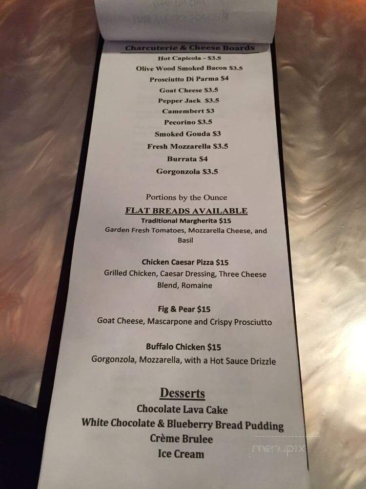 Vintage Lounge - Boston, MA menu_pic