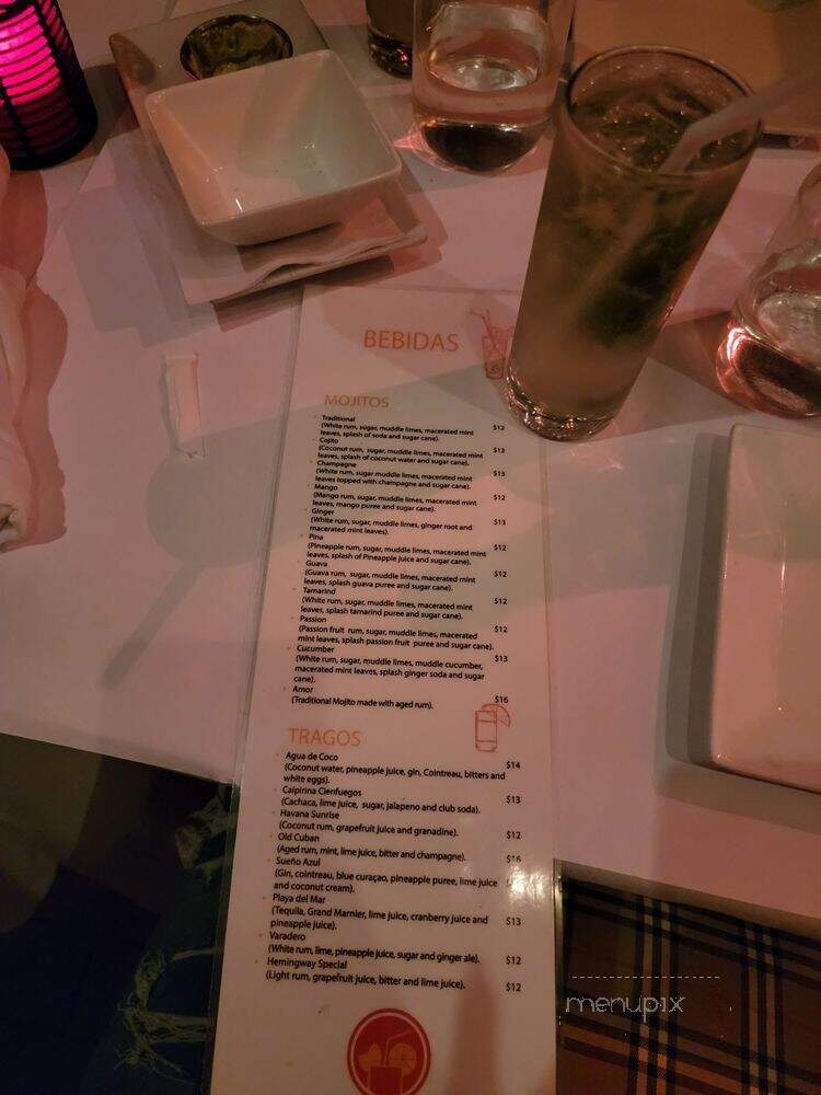 Amor Cubano - New York, NY menu_pic