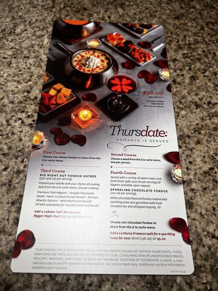 The Melting Pot - Duluth - Duluth, GA menu_pic