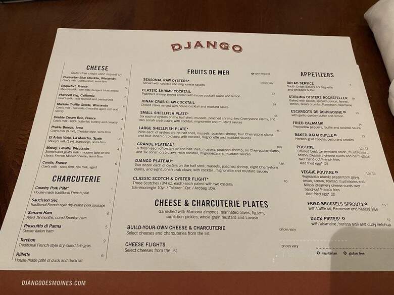 Django Restaurant - Des Moines, IA