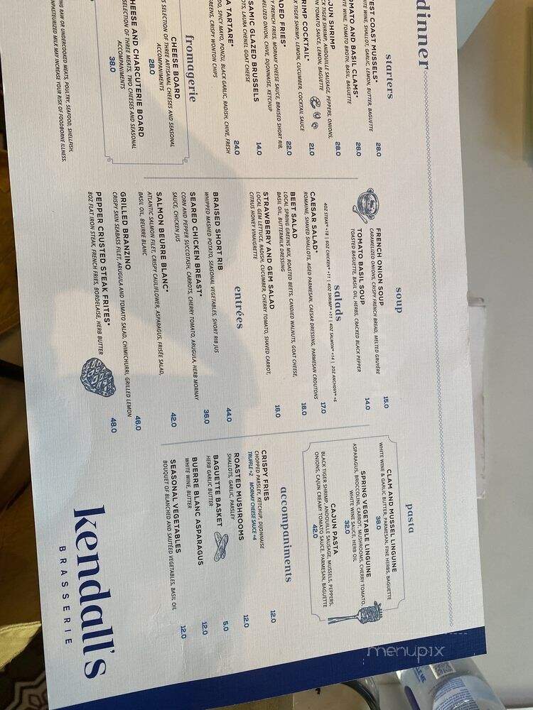 Kendall's Brasserie - Los Angeles, CA menu_pic