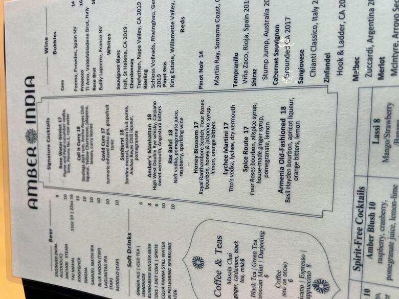 Amber India - San Francisco, CA menu_pic