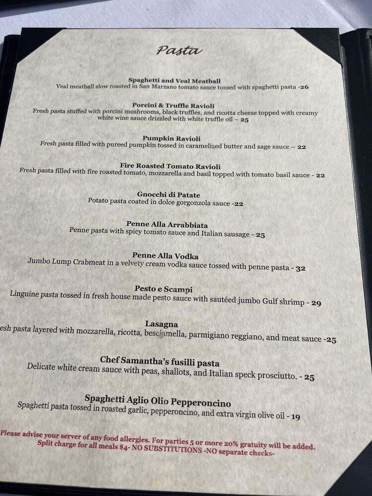 The Italian Barrel - New Orleans, LA menu_pic
