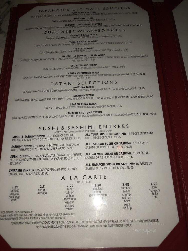 Japango - Parkland, FL menu_pic