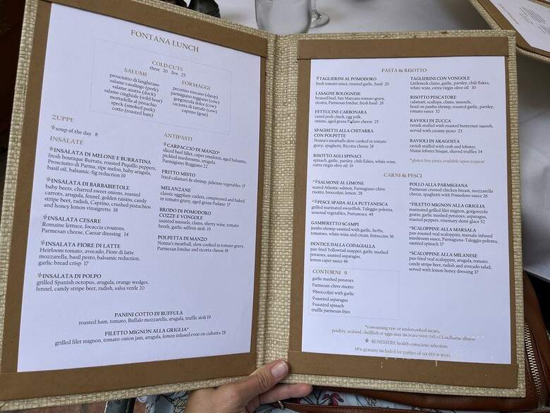 Fontana at the Biltmore Hotel - Coral Gables, FL menu_pic