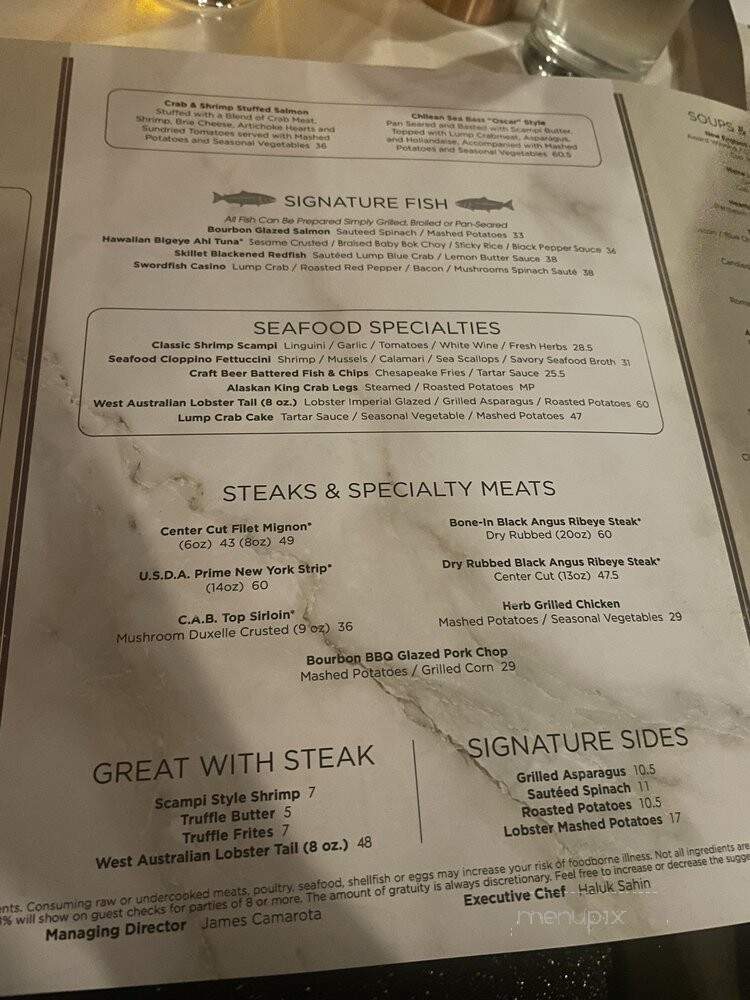 McCormick & Schmick's Seafood - Atlantic City - Harrah's - Atlantic City, NJ menu_pic