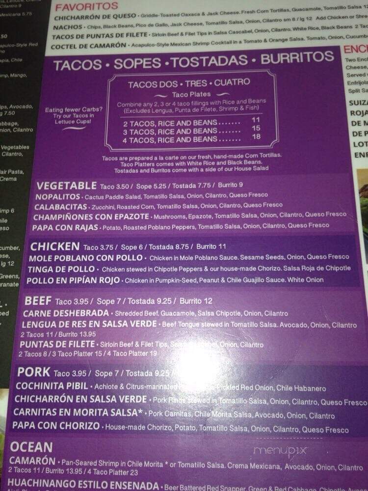 Loteria Grill Hollywood - Hollywood, CA menu_pic