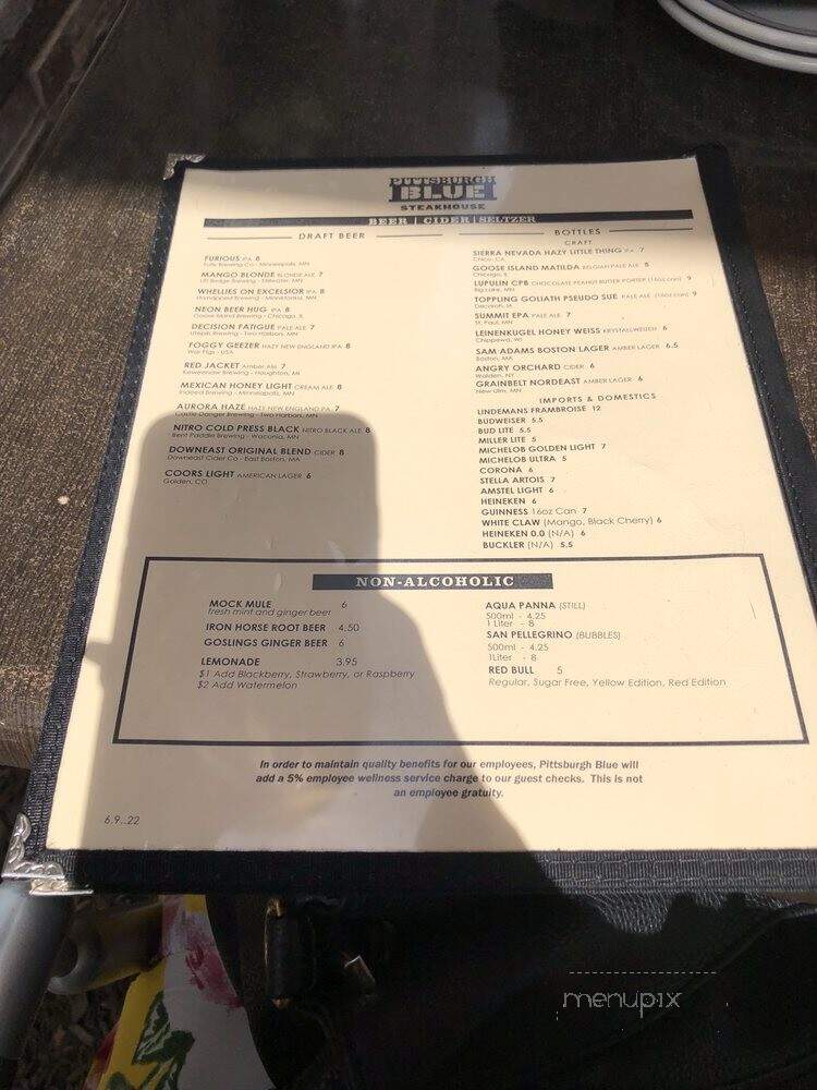 Pittsburgh Blue - Maple Grove, MN menu_pic
