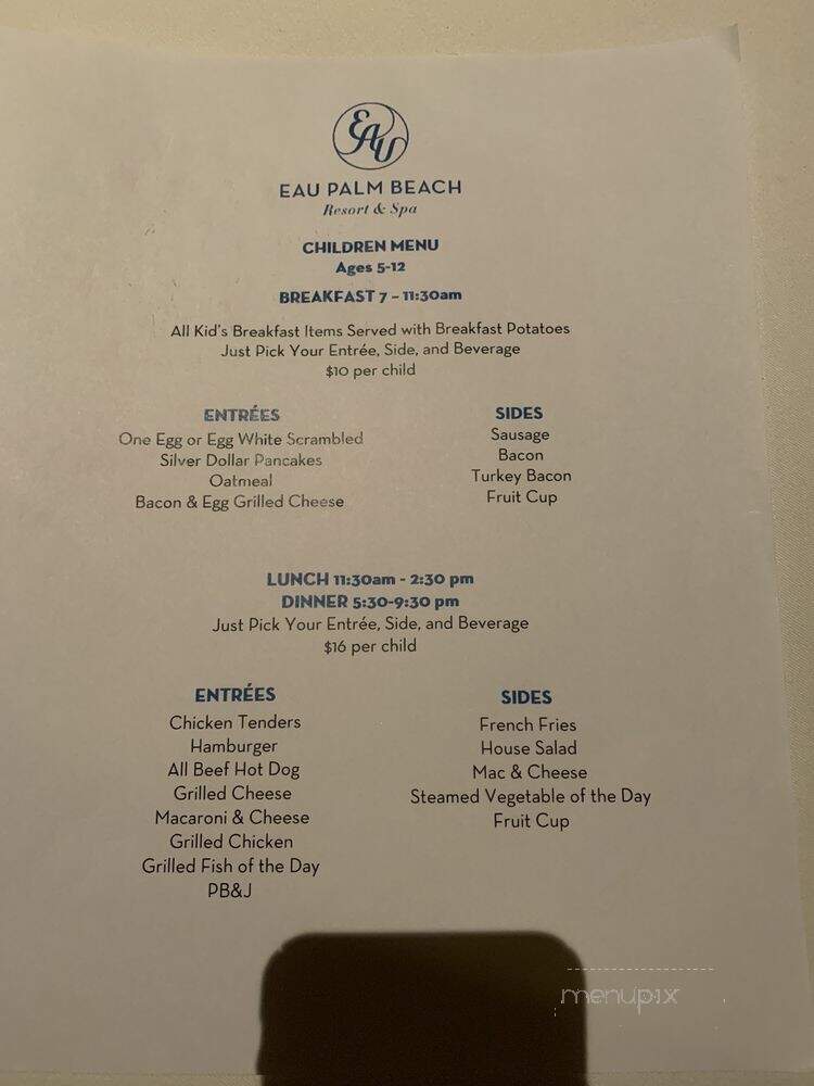 Angle - Manalapan, FL menu_pic