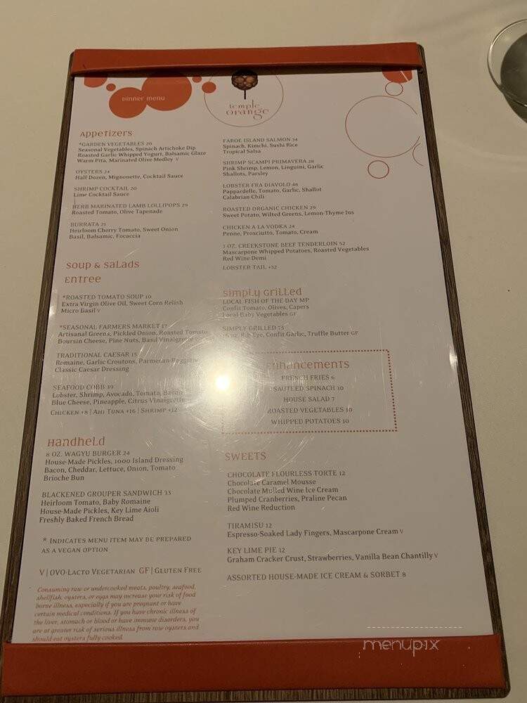 Angle - Manalapan, FL menu_pic
