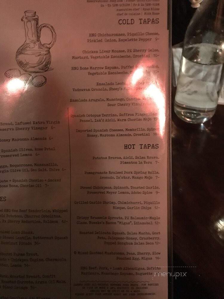 Zambra Restaurant - Asheville, NC menu_pic