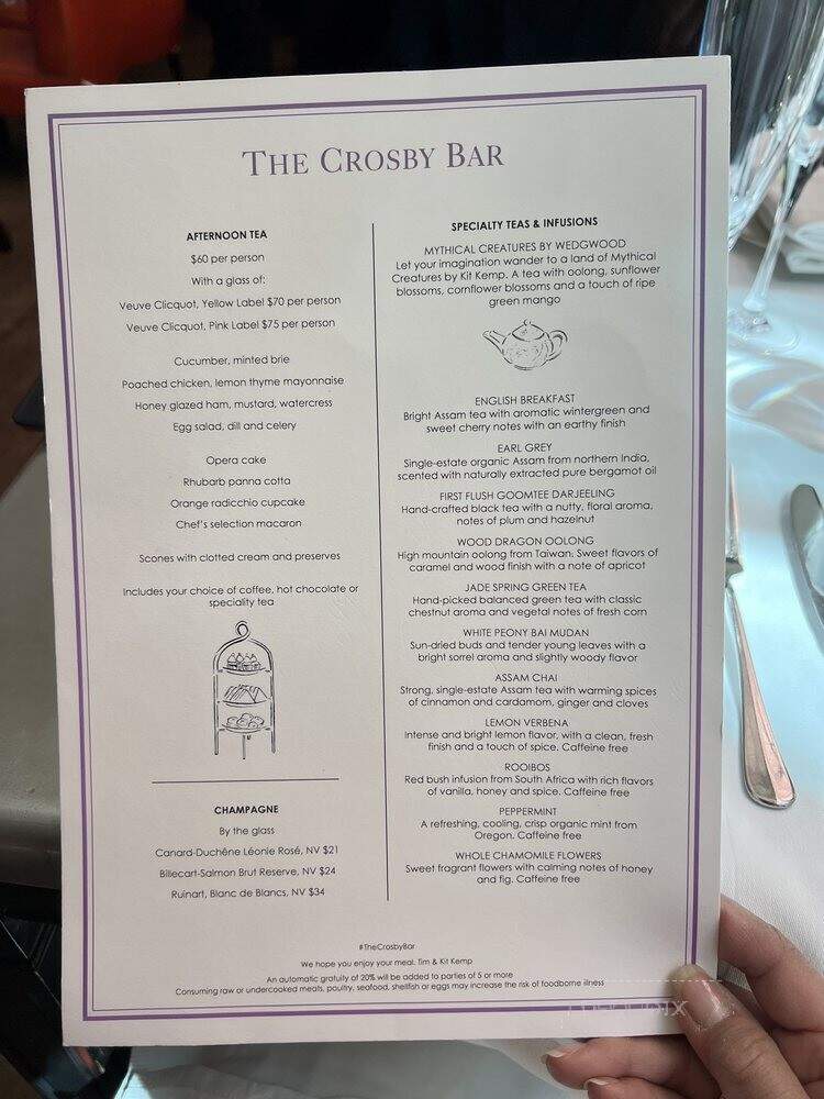 Crosby Bar - New York, NY