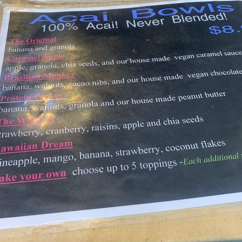 Fruit Gallery - Venice, CA menu_pic