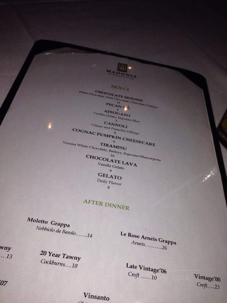 Madonia Restaurant - Stamford, CT menu_pic