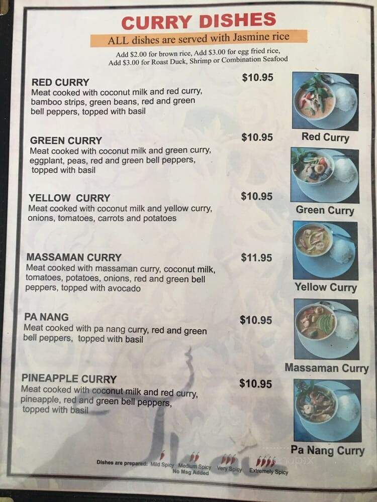 Thai Bistro & Sushi - San Antonio, TX menu_pic