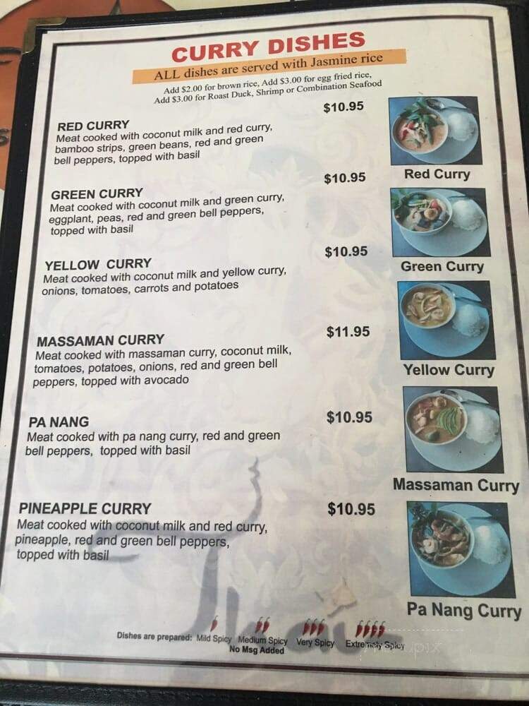 Thai Bistro & Sushi - San Antonio, TX menu_pic