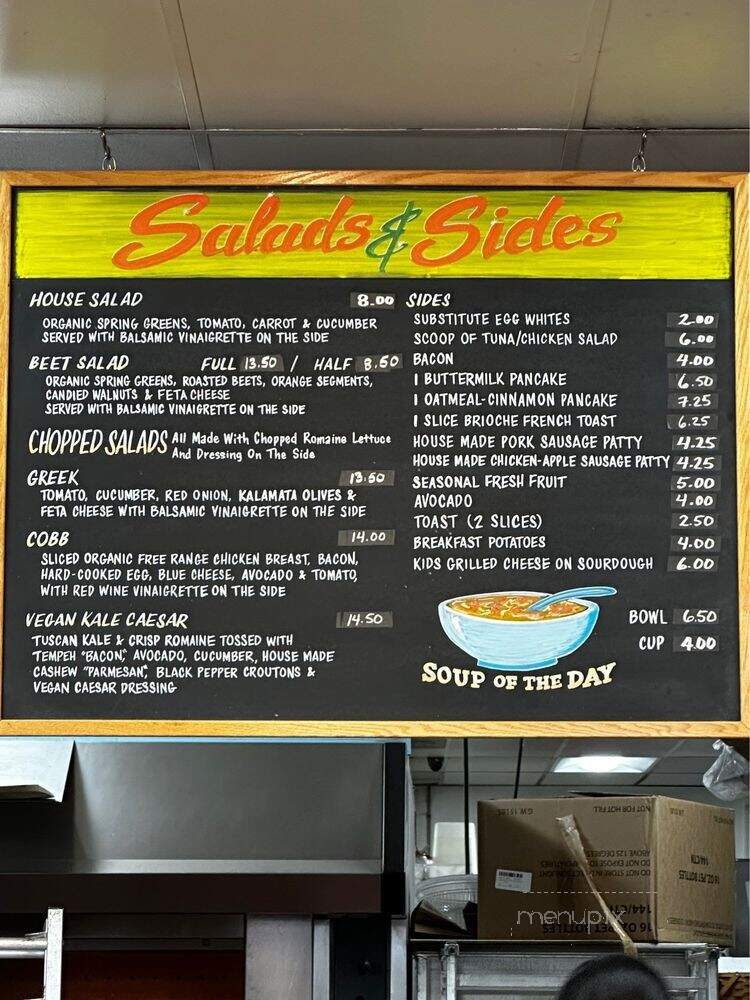 The Village Bakery and Cafe - Los Angeles, CA menu_pic