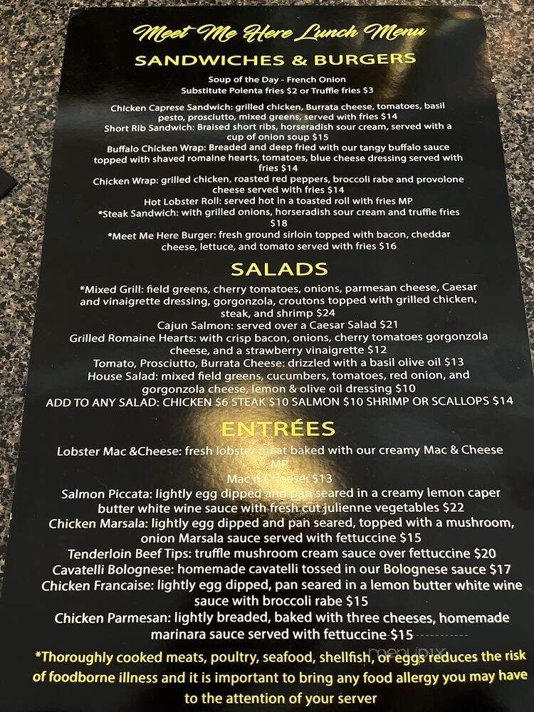 LS Restaurant - Middlebury, CT menu_pic