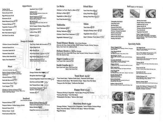 Sushi Tomei - Murrieta, CA menu_pic