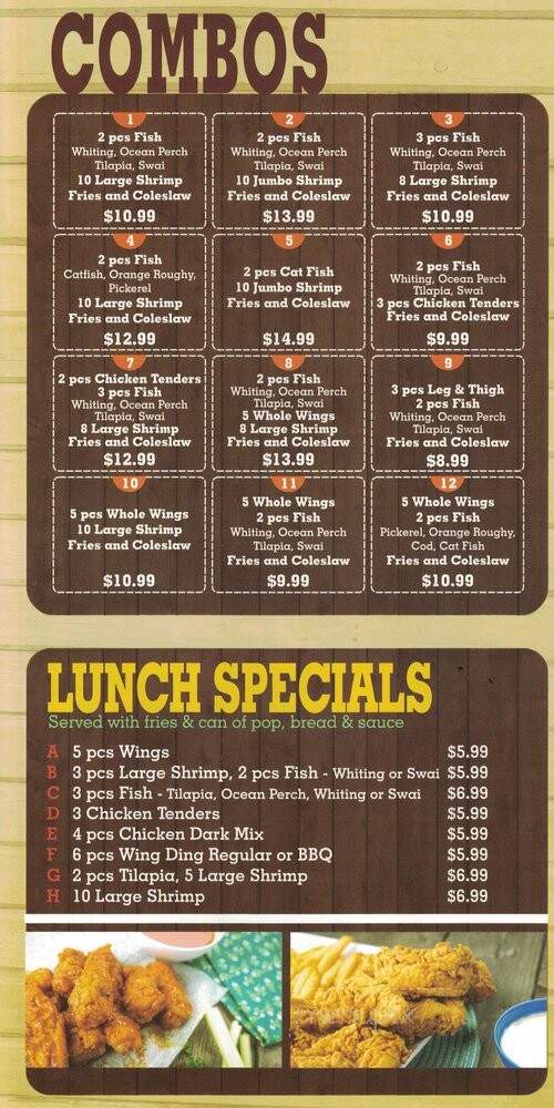 Fish Shack - Oak Park, MI menu_pic