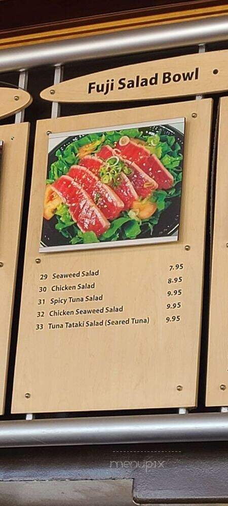 Fuji Grill - Morgantown, WV menu_pic