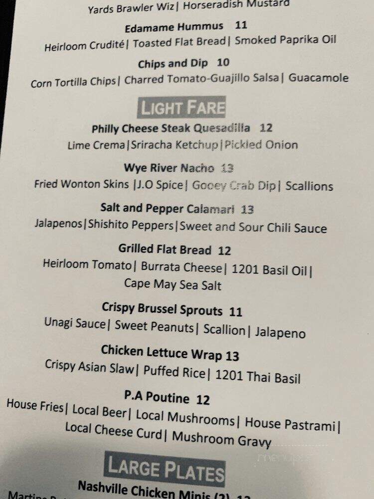Thirteen - Philadelphia, PA menu_pic