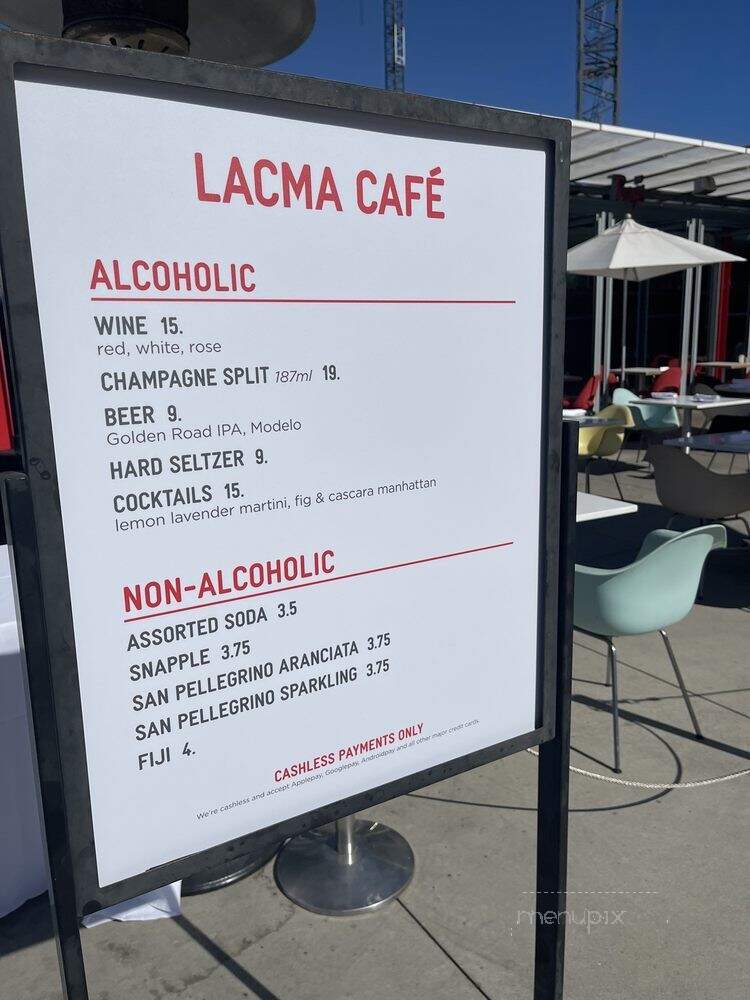 Plaza Cafe At Lacma - Los Angeles, CA menu_pic