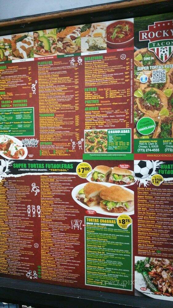 Rocky's - Chicago, IL menu_pic