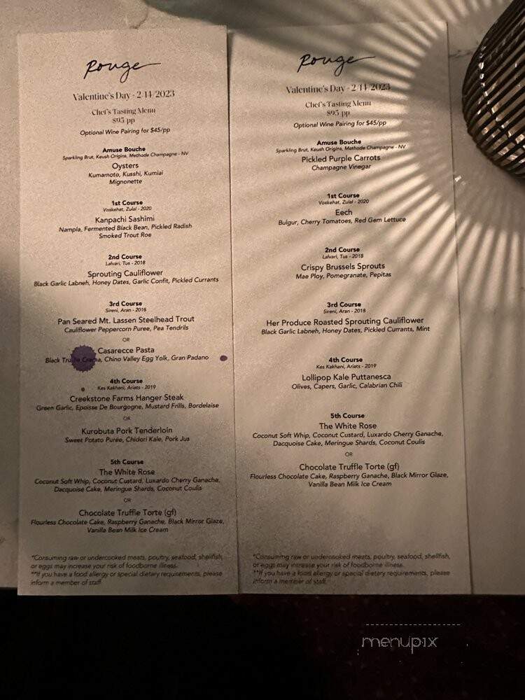 Kaffe Rouge - Studio City, CA menu_pic
