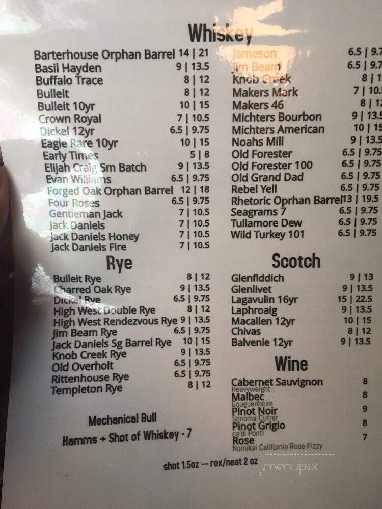 The Rocking Horse - Chicago, IL menu_pic