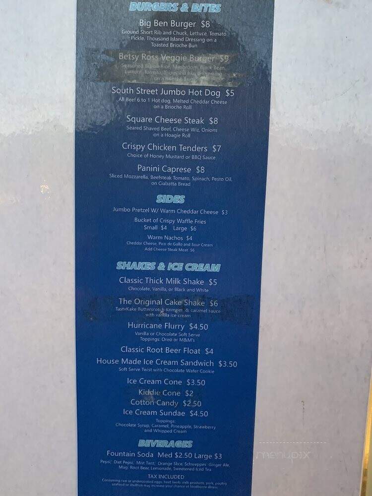Squareburger - Philadelphia, PA menu_pic