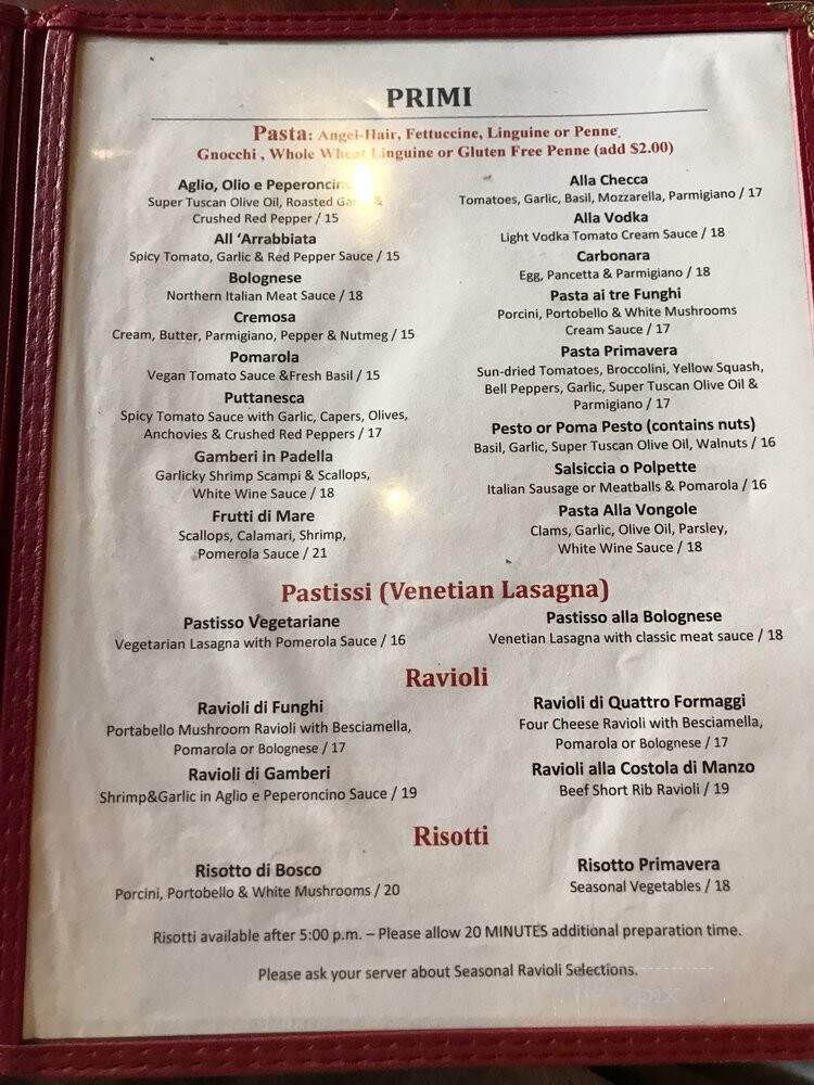 Ciaocristina! - Burbank, CA menu_pic