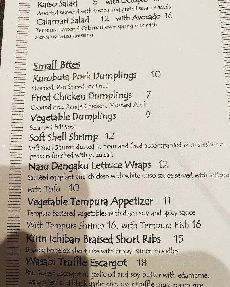 Zama - Philadelphia, PA menu_pic
